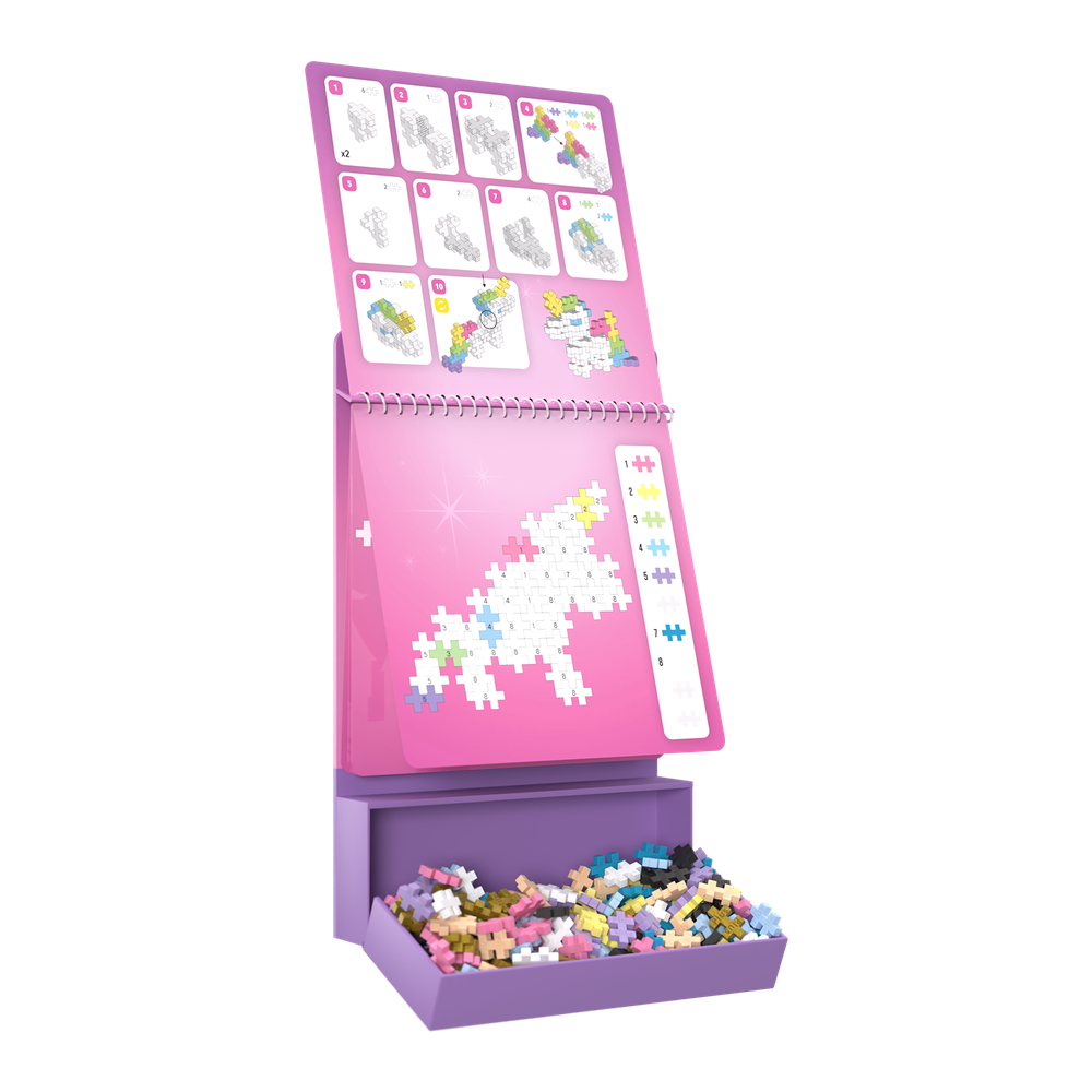PUZZLE BY NUMBER - CARNET D'ACTIVITÉS - CONTE DE FÉE - 125pcs PLUS PLUS