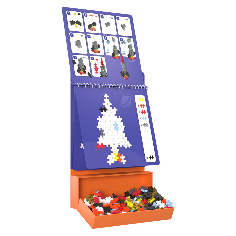 PUZZLE BY NUMBER - CARNET D'ACTIVITÉS - ESPACE - 125pcs PLUS PLUS