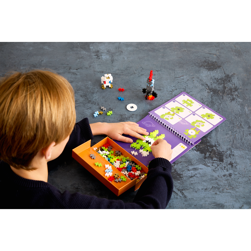 PUZZLE BY NUMBER - CARNET D'ACTIVITÉS - ESPACE - 125pcs PLUS PLUS