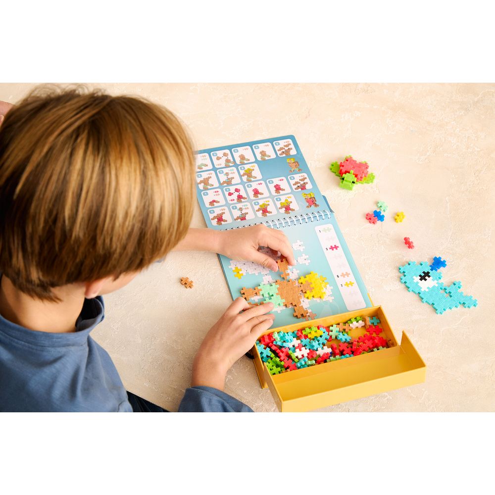 PUZZLE BY NUMBER - CARNET D'ACTIVITÉS - OCÉAN - 125pcs PLUS PLUS