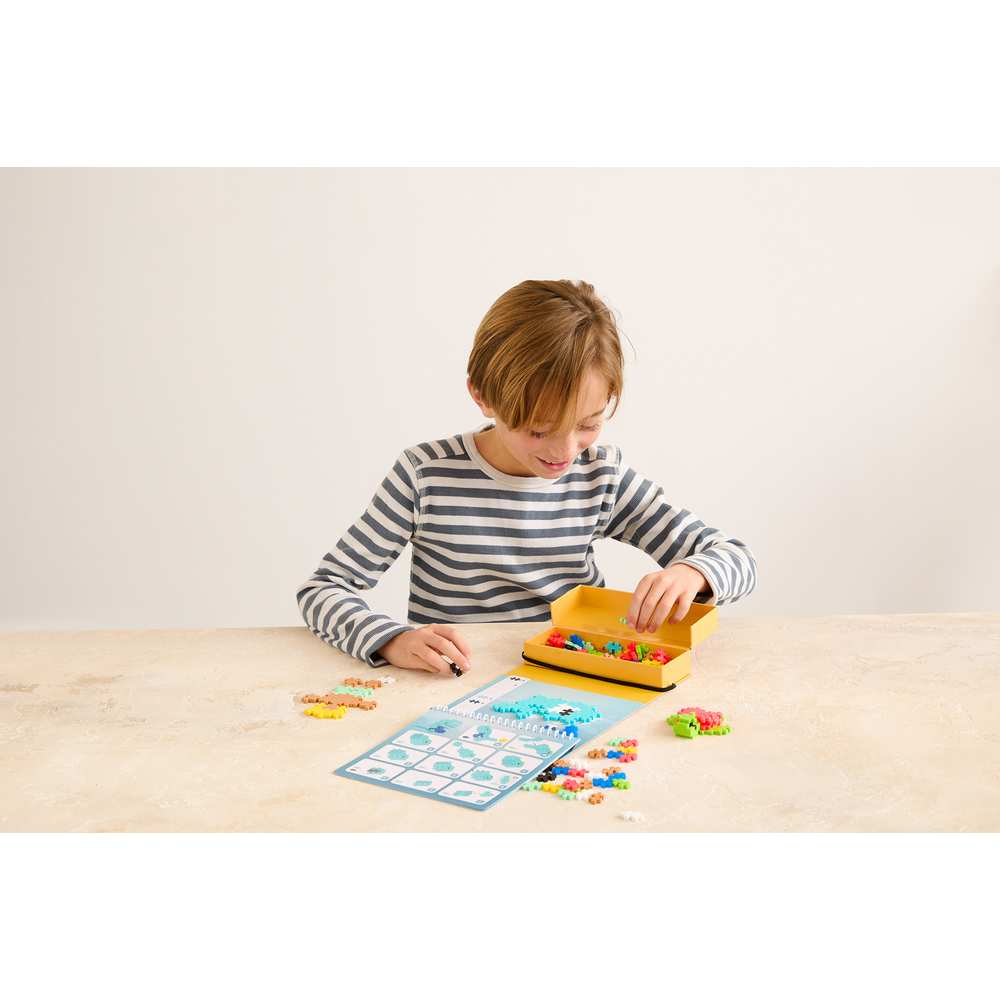 PUZZLE BY NUMBER - CARNET D'ACTIVITÉS - OCÉAN - 125pcs PLUS PLUS