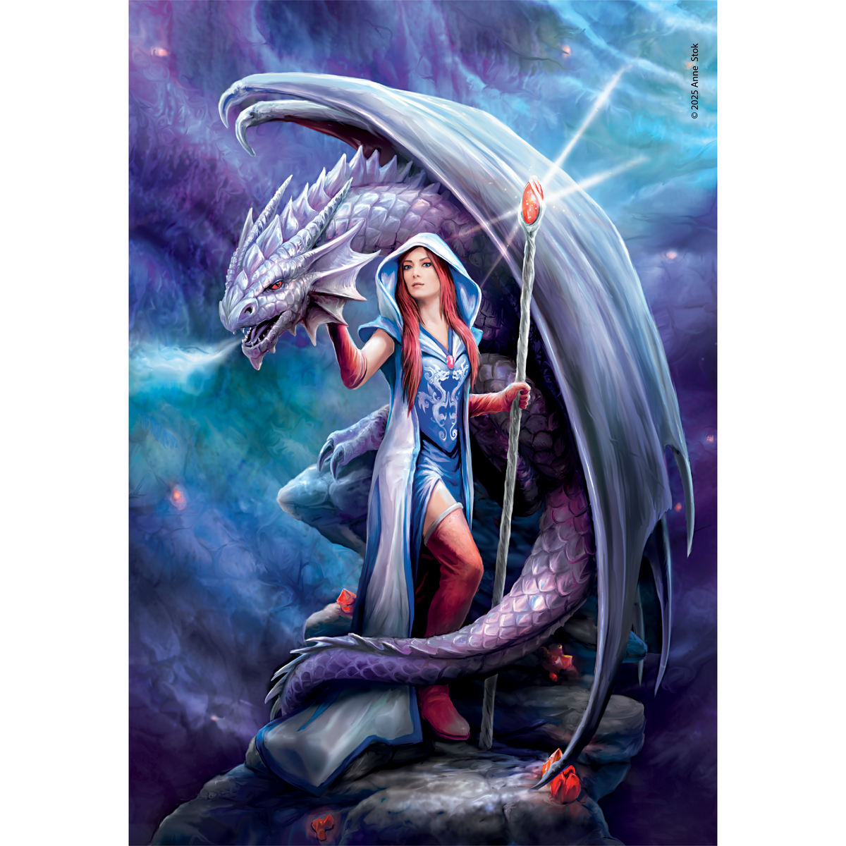 PZ1000: ANNE STOKES: MAGE DRAGON - CLEMENTONI