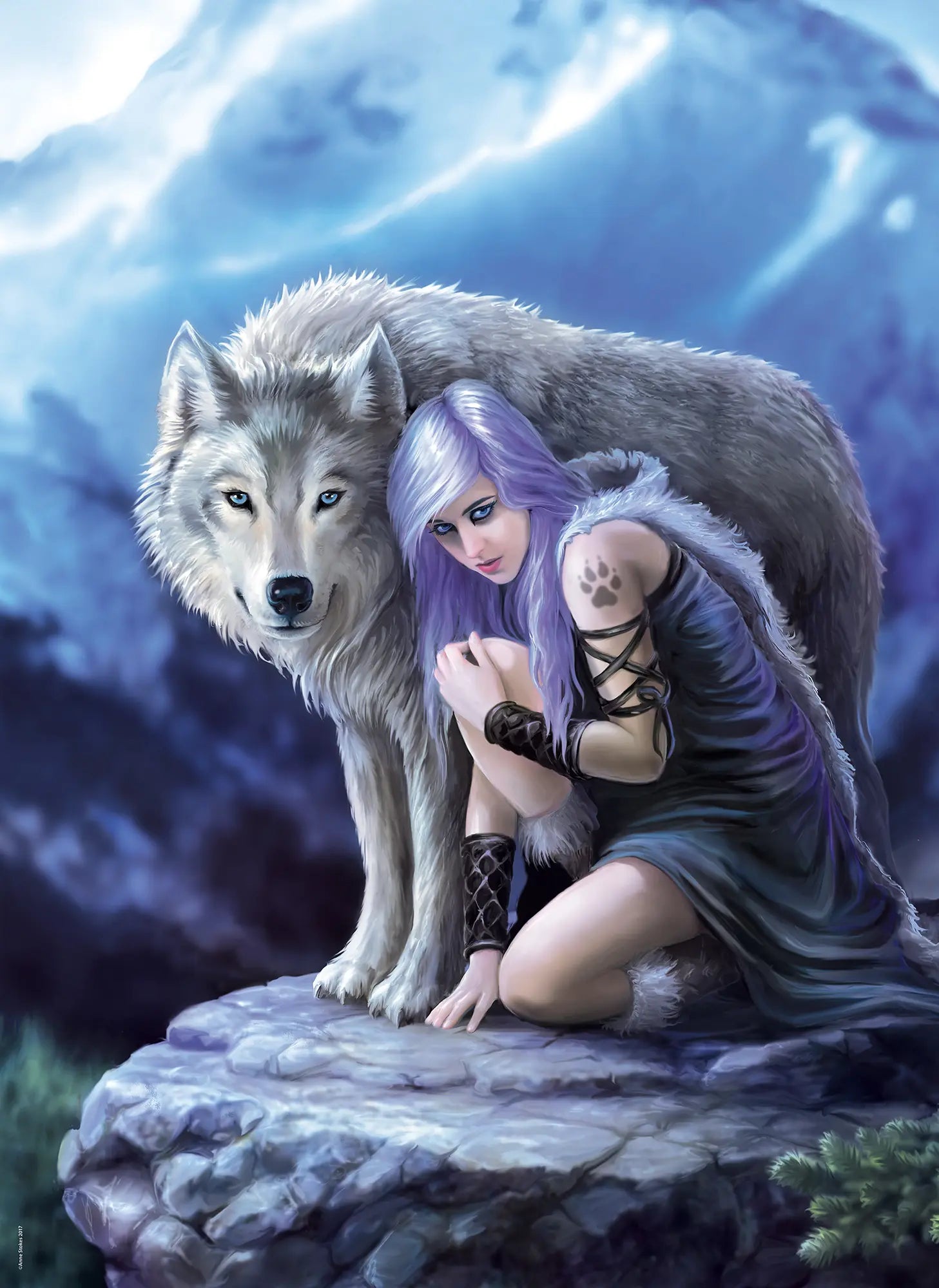PZ1000: ANNE STOKES: PROTECTEUR CLEMENTONI PUZZLES
