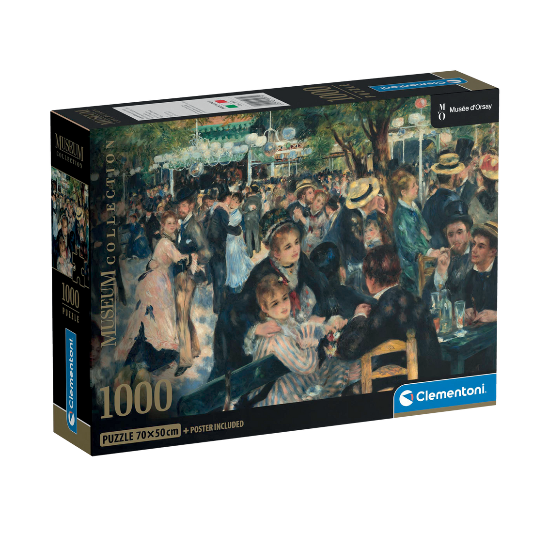 PZ1000: MUSEUM: BAL DU MOULIN DE LA GALETTE - RENOIR CLEMENTONI PUZZLES