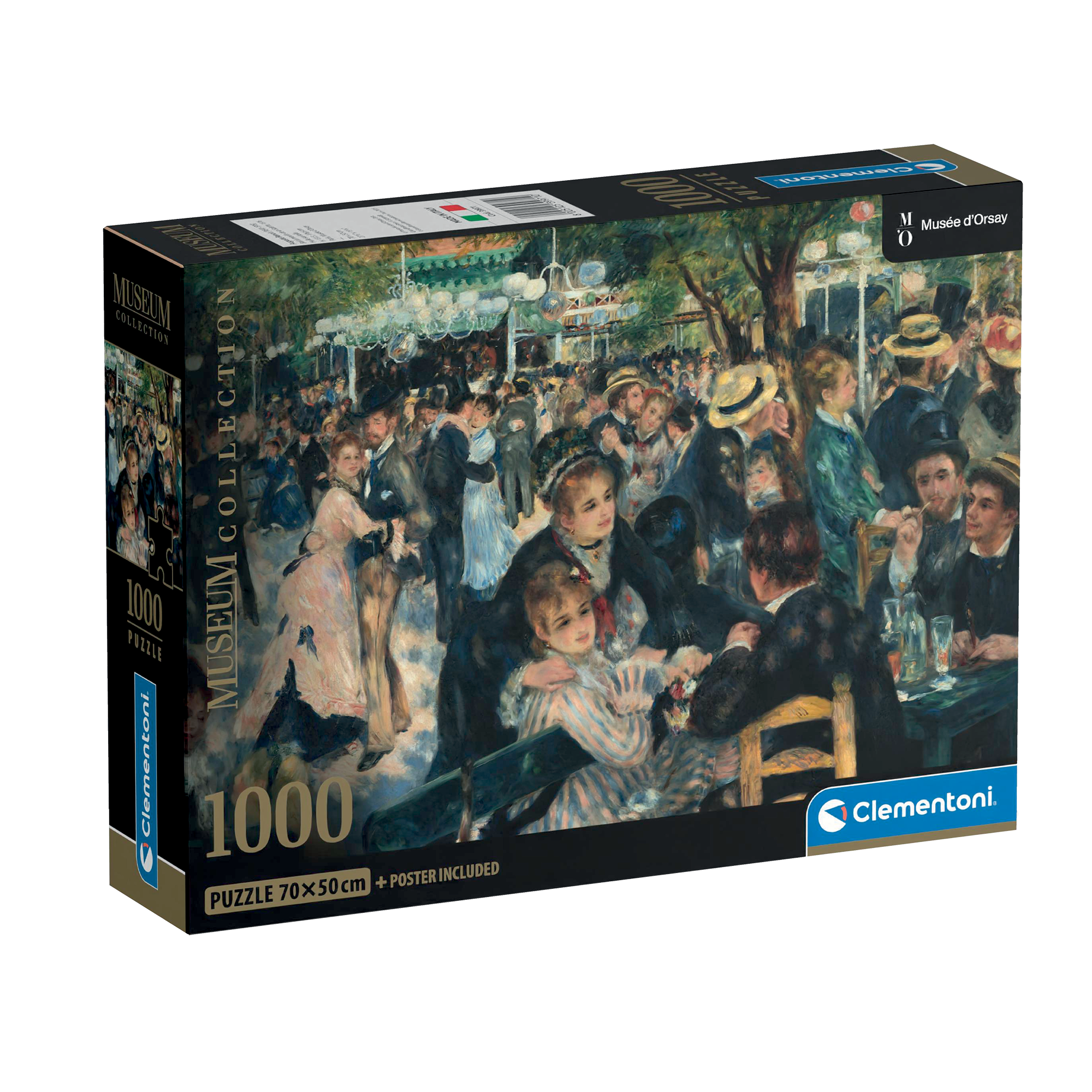 PZ1000: MUSEUM: BAL DU MOULIN DE LA GALETTE - RENOIR CLEMENTONI PUZZLES