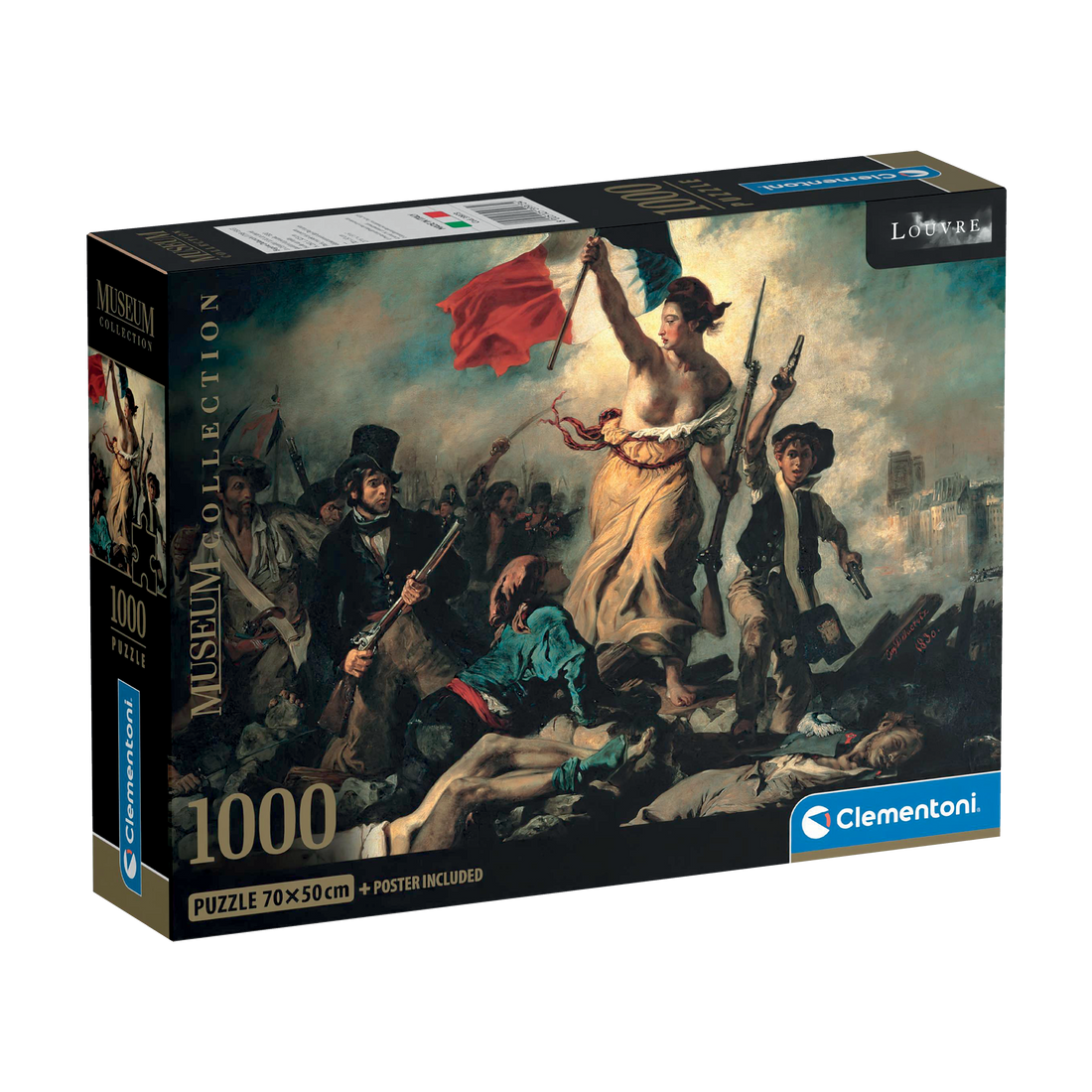PZ1000: MUSEUM: LA LIBERTÉ GUIDANT LE PEUPLE - DELACROIX CLEMENTONI PUZZLES