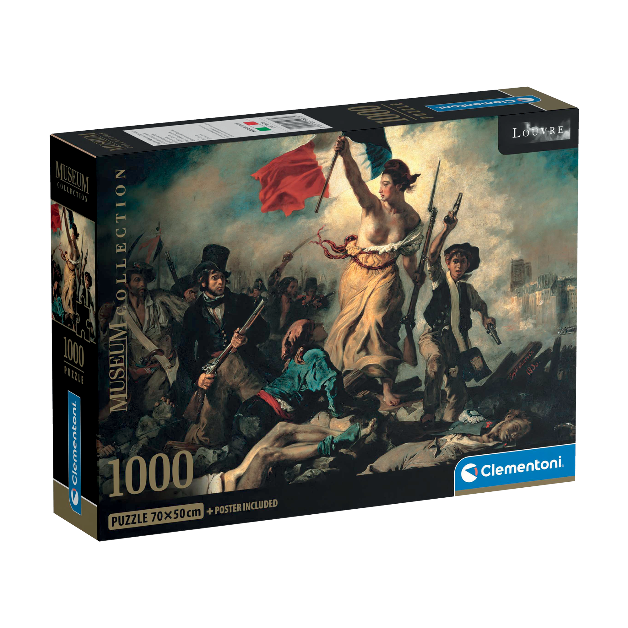 PZ1000: MUSEUM: LA LIBERTÉ GUIDANT LE PEUPLE - DELACROIX CLEMENTONI PUZZLES