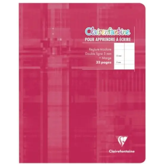 Clairenfantine Cahier agrafé DL5mm -assortis-  32 pages (17x22cm) CLAIREFONTAINE