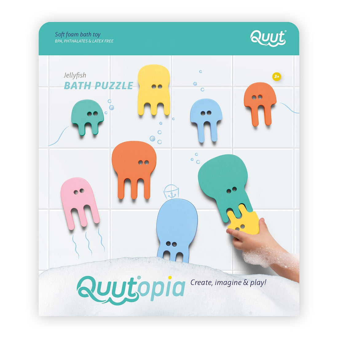 QUUTOPIA - PUZZLE DE BAIN - MÉDUSES QUUT