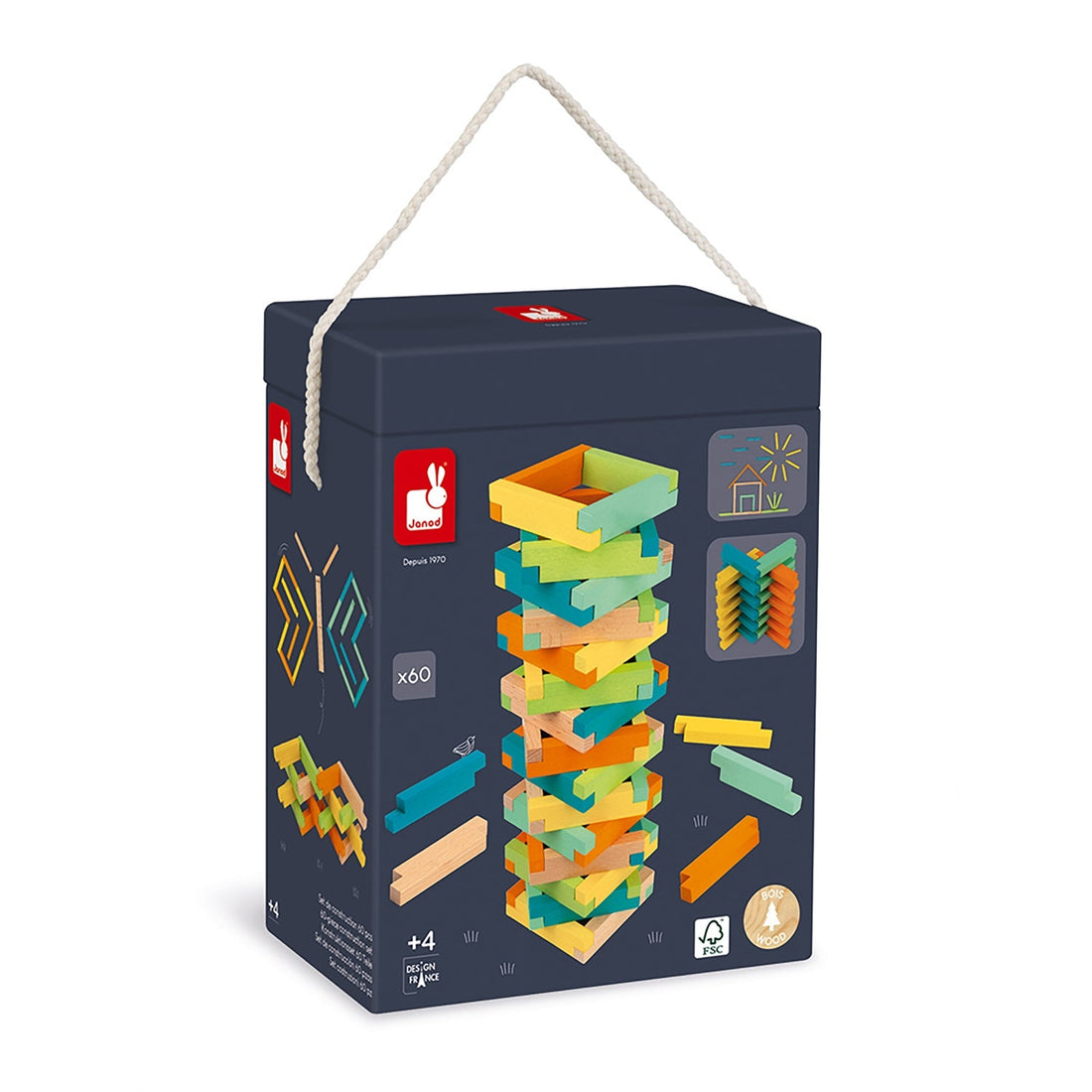 JEU DE CONSTRUCTION 60 PCS JANOD