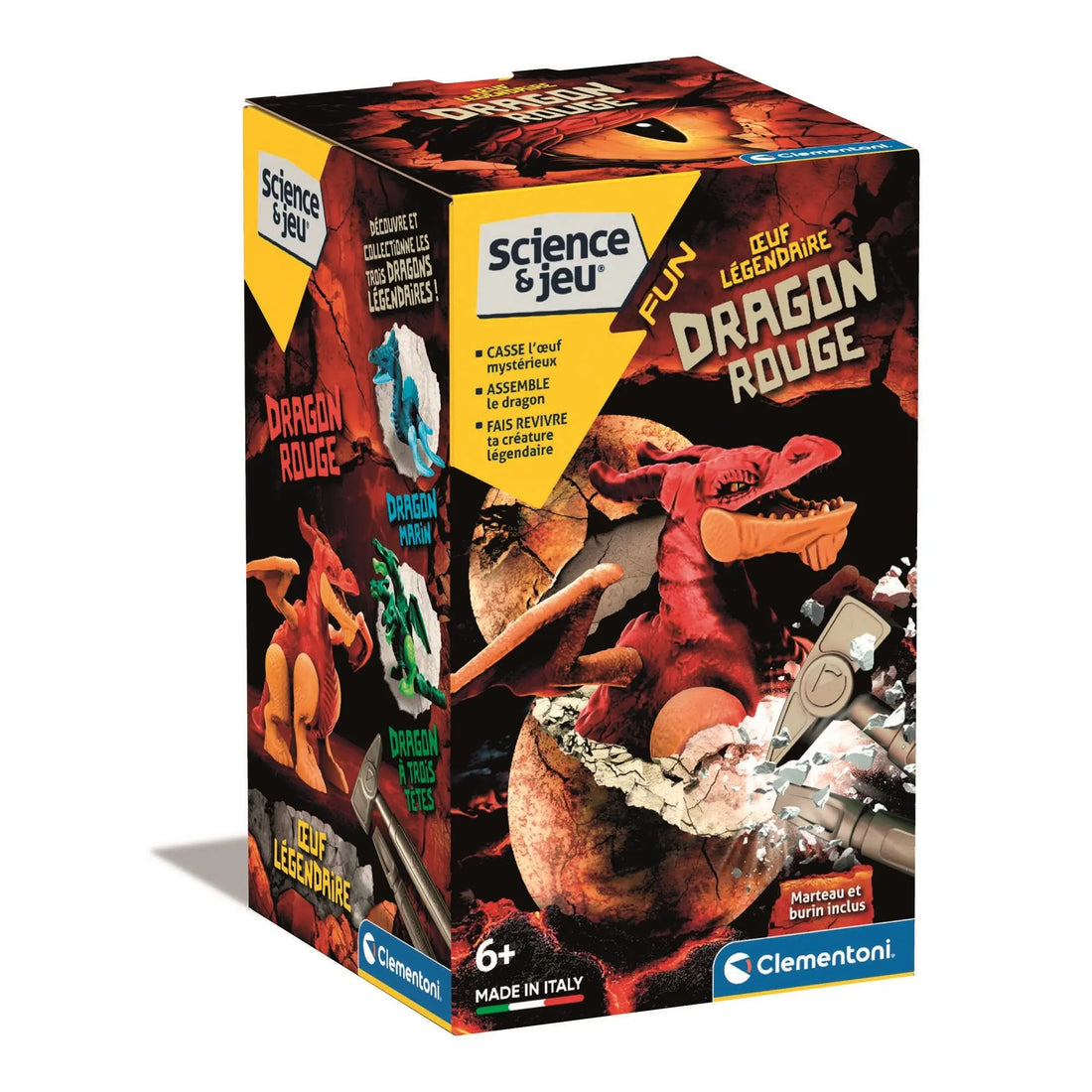 OEUF LÉGENDAIRE - DRAGON ROUGE CLEMENTONI