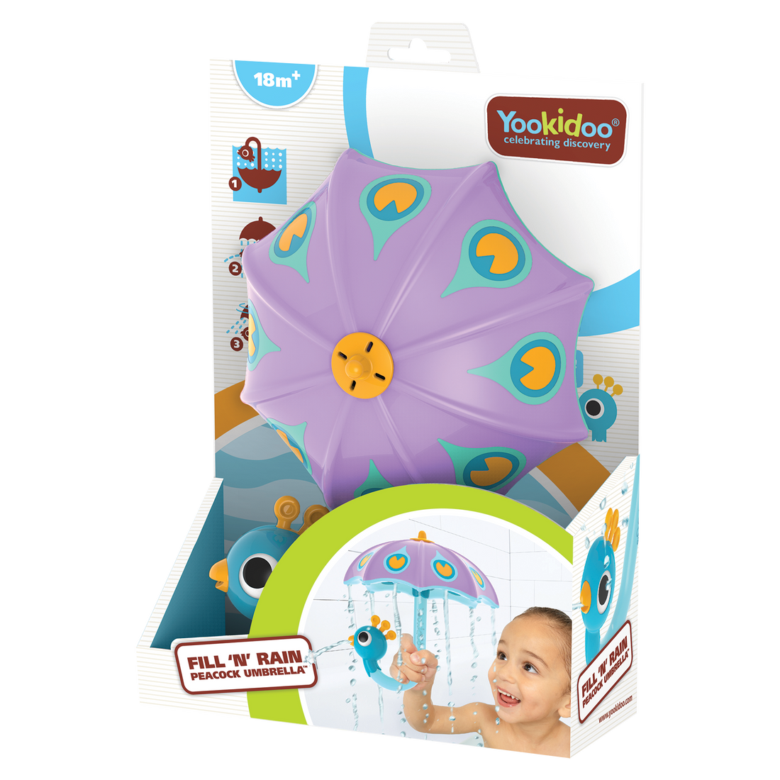 REMPLIS & PLUIE PARAPLUIE PAON - MAUVE YOOKIDOO