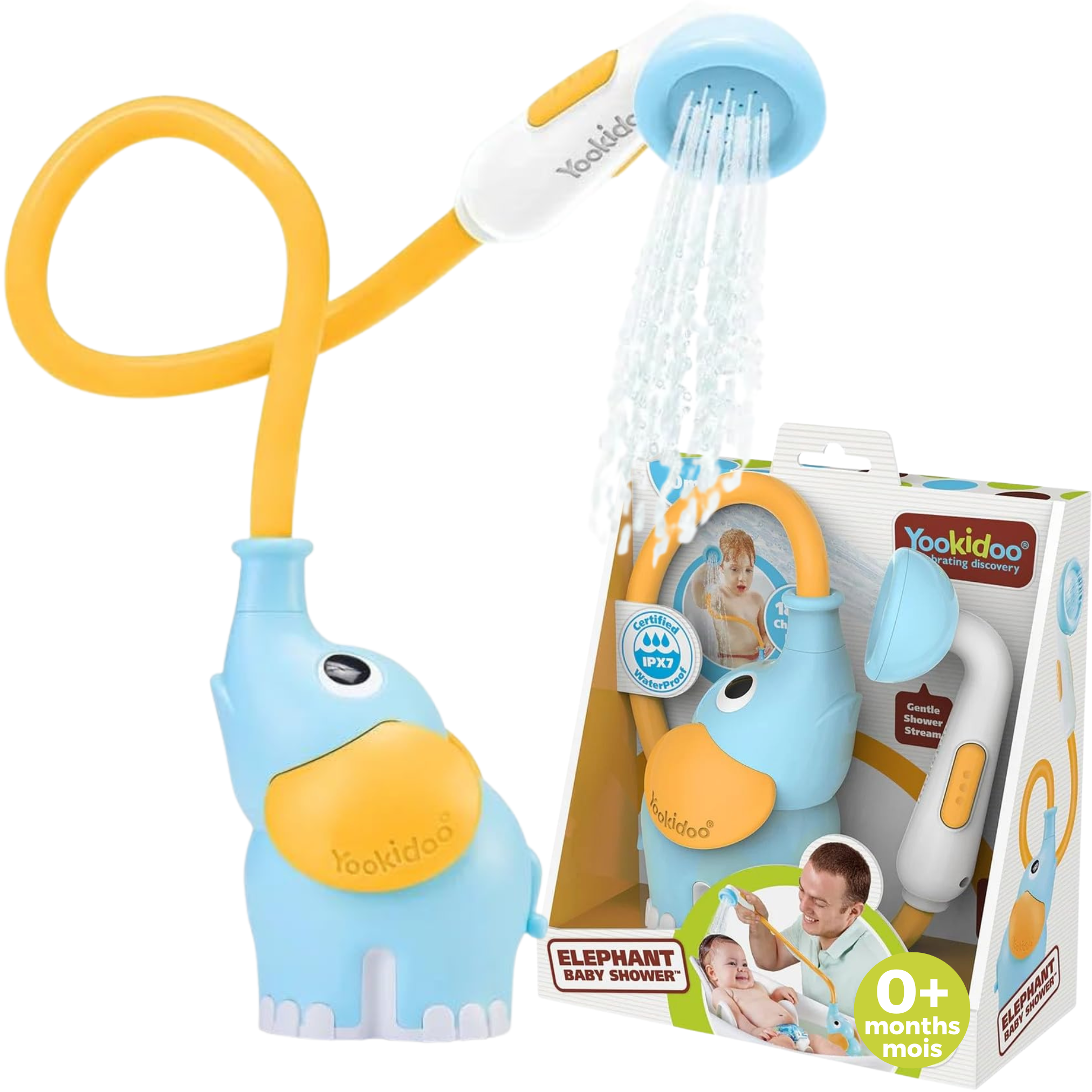 ELEPHANT BABY SHOWER - BLUE & ORANGE