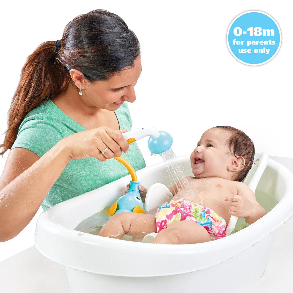 DOUCHE ÉLÉPHANT POUR BÉBÉ - BLEU & ORANGE YOOKIDOO