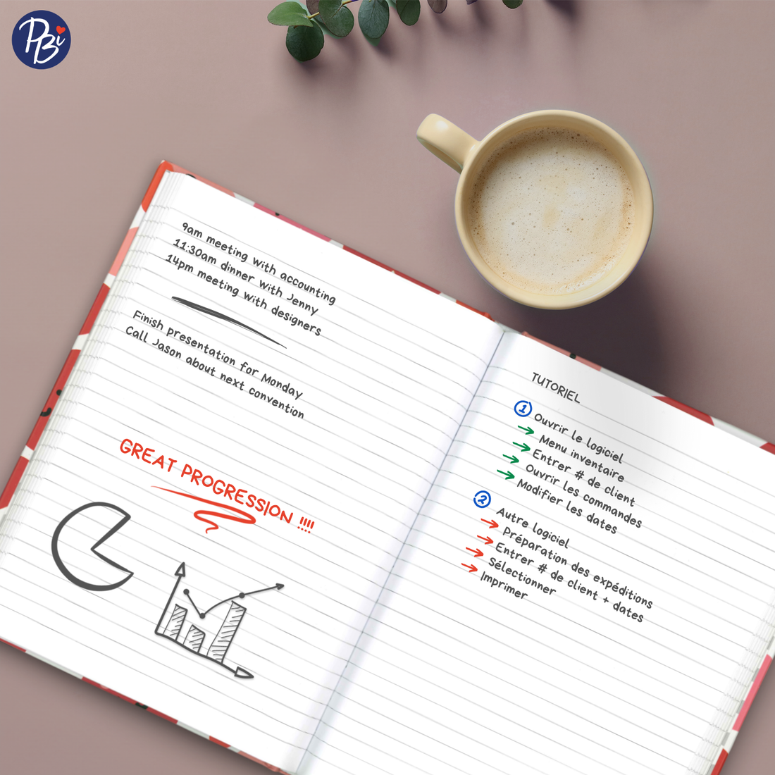 CAHIER DE NOTES - COEURS SOURIRES PBI LIVRES NOTES