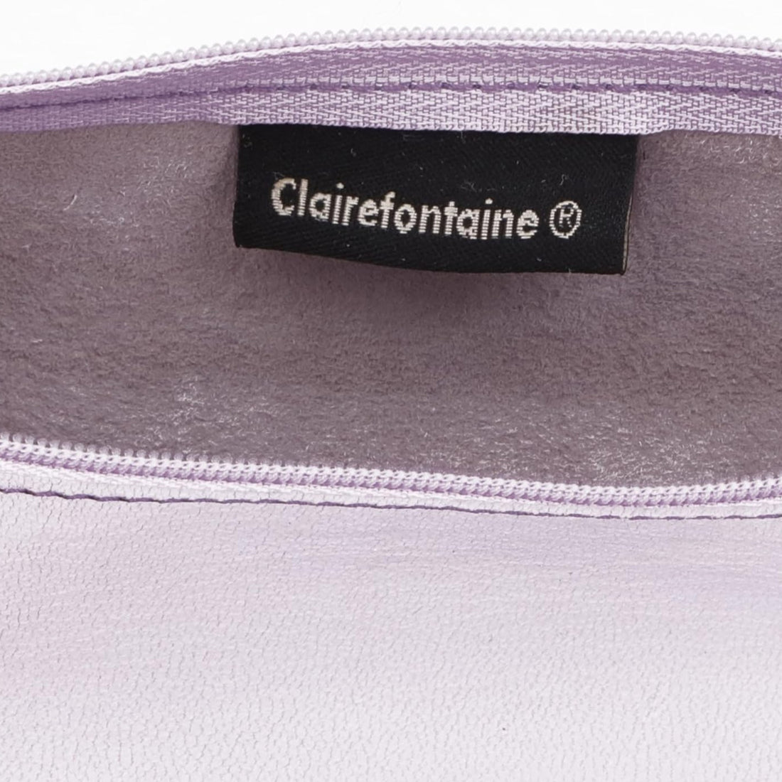 Round Pencil Case Dyed Leather Lilac (2.1x8.6in)