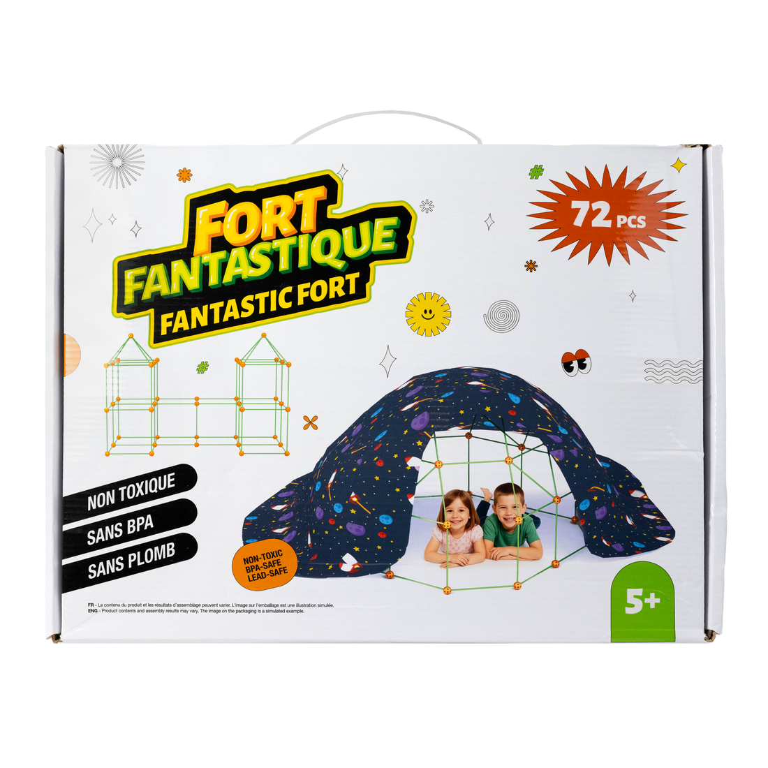 FORT FANTASTIQUES 72 PIÈCES PBI JOUET