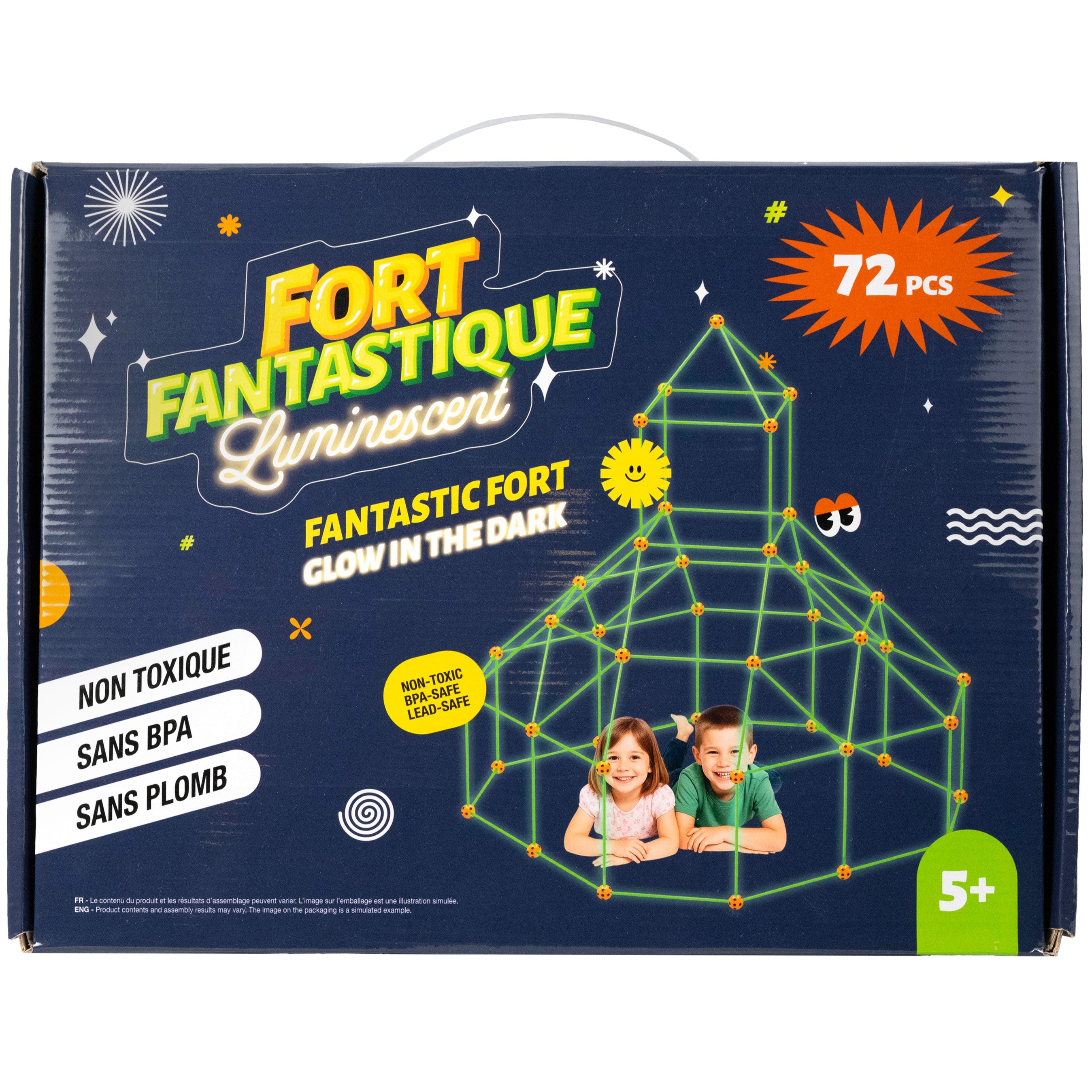 FORT FANTASTIQUE LUMINESCENT-72 PIÈCES