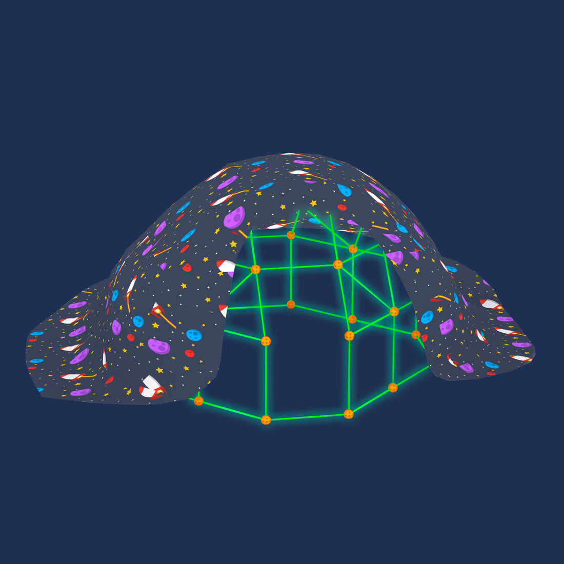 FORT FANTASTIQUES 72 PIÈCES LUMINESCENT PBI JOUET