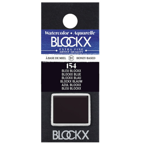 Aquarelle Agrafé Bleu - Demi. BLOCKX