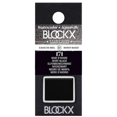 Aquarelle Ivoire Noir - Demi. BLOCKX