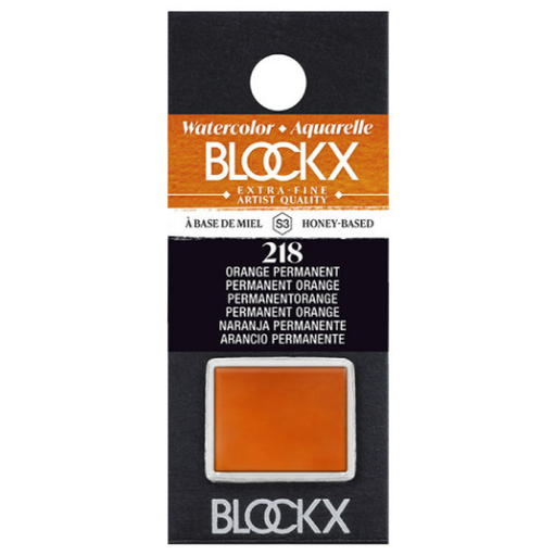 Aquarelle Permanente Orange - Demi. BLOCKX