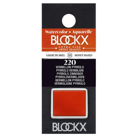 Aquarelle Pyrrolo Vermillon - Demi. BLOCKX