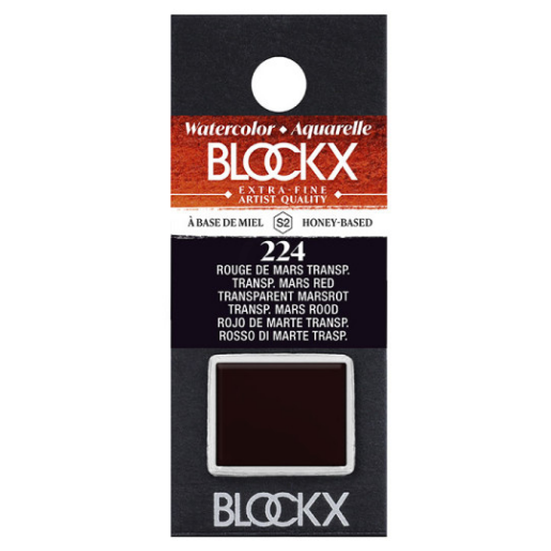 Aquarelle Transparent Mars Rouge - Demi. BLOCKX