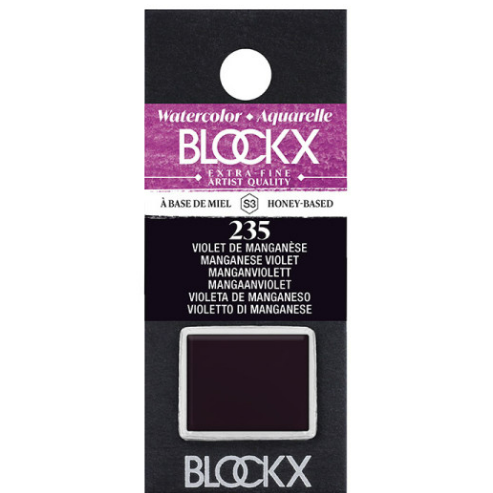 Aquarelle Demi. violet manganèse - S3 BLOCKX