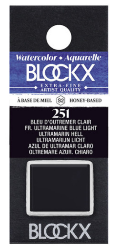 Aquarelle Français Bleu Outremer Clair - Demi. BLOCKX