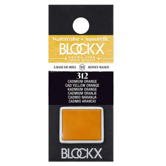 Aquarelle Jaune Cadmium Orange - Demi. BLOCKX