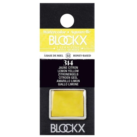 Aquarelle Jaune Citron - Demi. BLOCKX