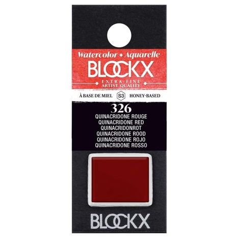 Aquarelle Quinacridone Rouge - Demi. BLOCKX