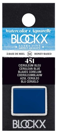 Aquarelle Bleu Céruléen - Demi. BLOCKX