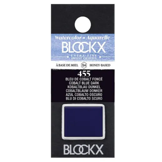 Aquarelle Bleu Cobalt Foncé - Demi. BLOCKX