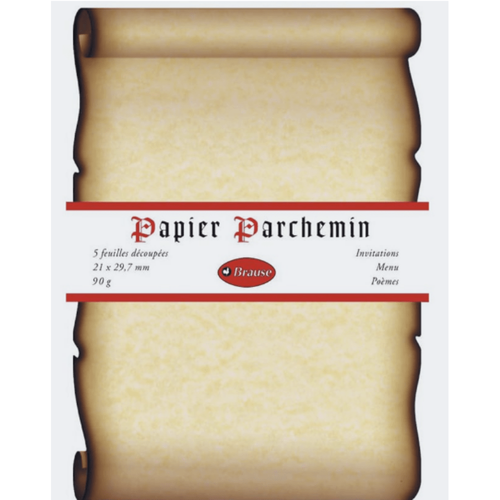Pochette en papier parchemin 5 feuilles CLAIREFONTAINE