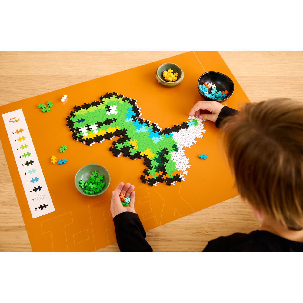 PUZZLE BY NUMBER - T-REX - 250pcs PLUS PLUS