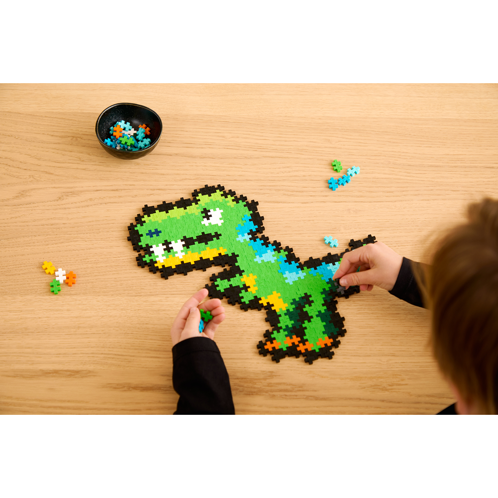 PUZZLE BY NUMBER - T-REX - 250pcs PLUS PLUS