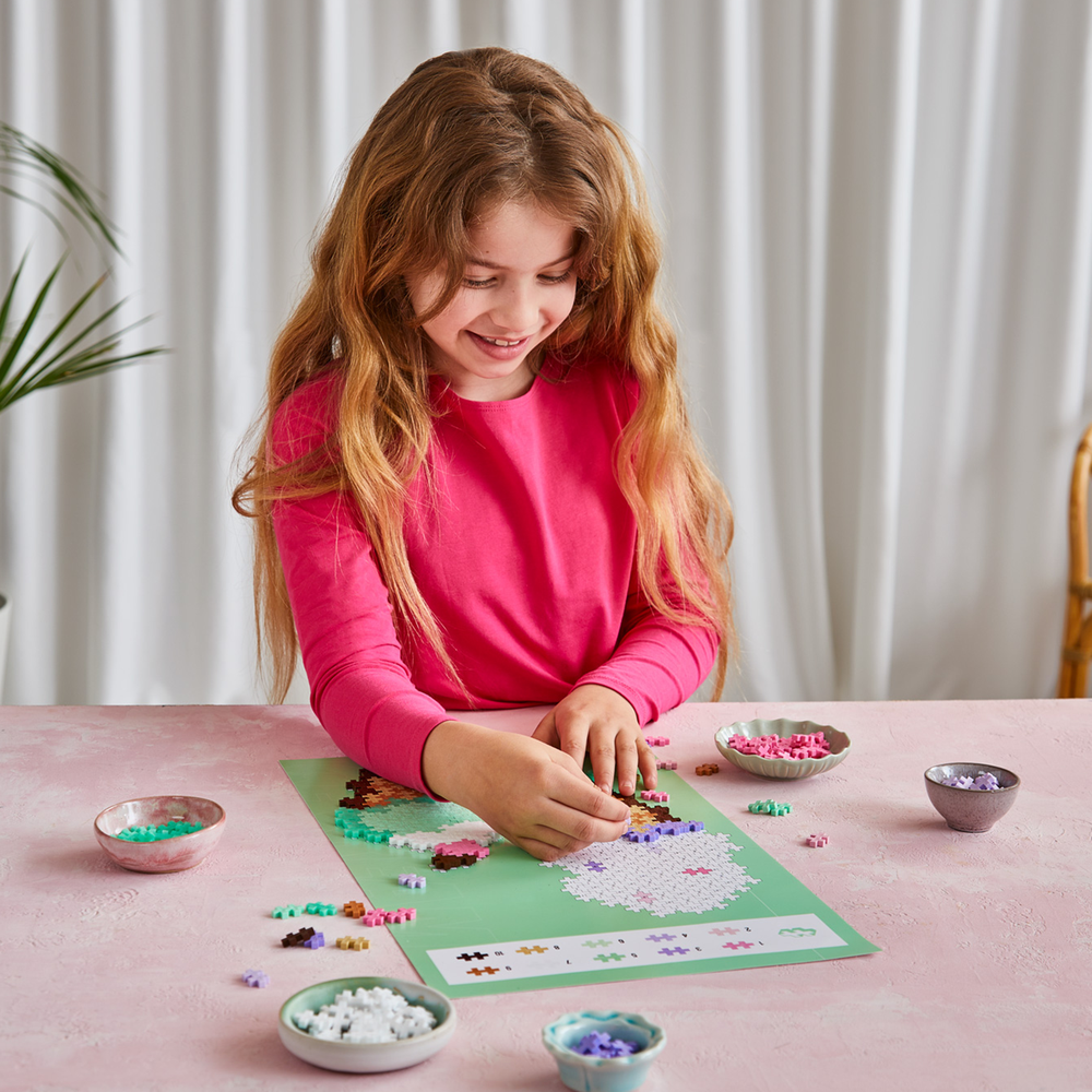 PUZZLE BY NUMBER - CORNETS DE CRÈME GLACÉ - 250pcs PLUS PLUS