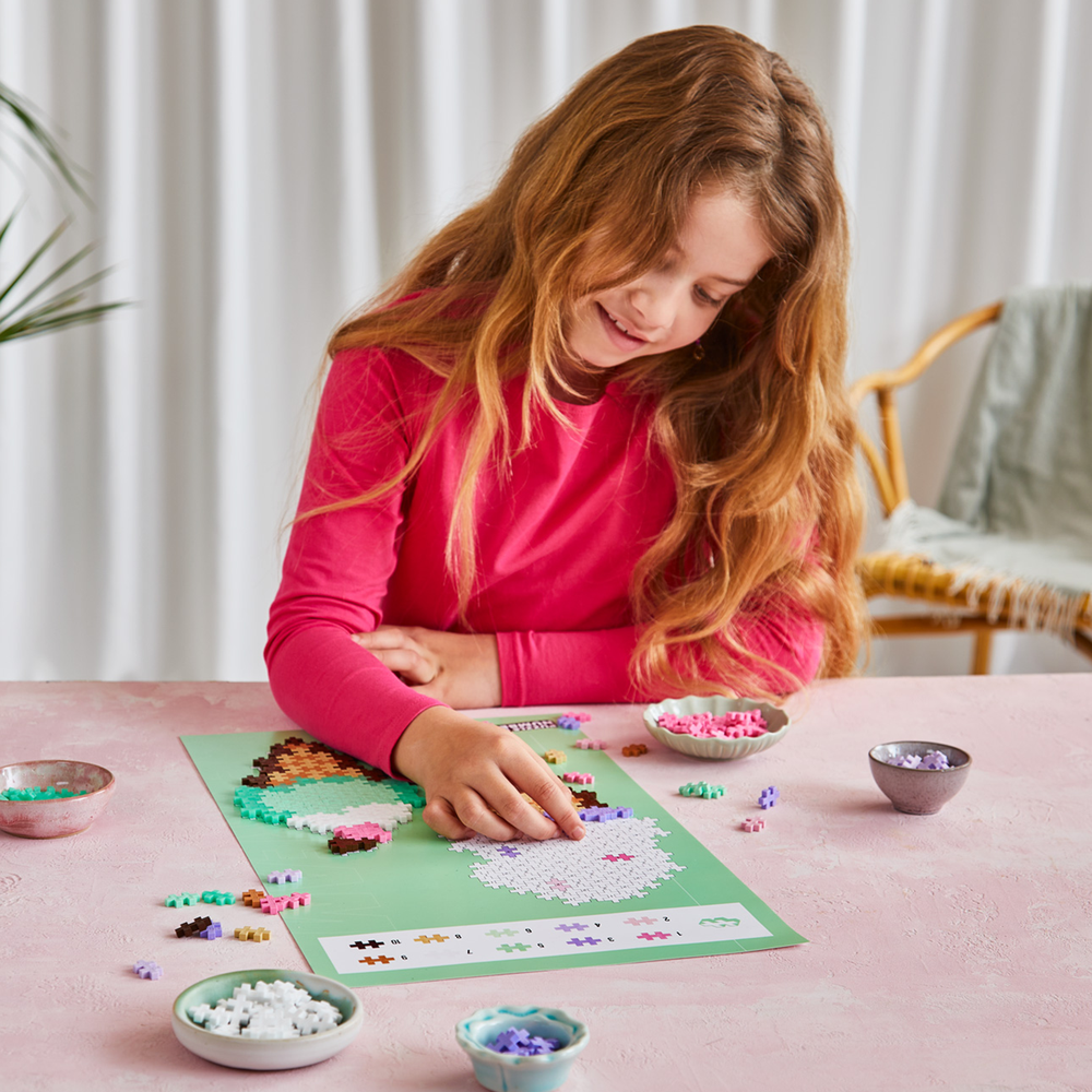 PUZZLE BY NUMBER - CORNETS DE CRÈME GLACÉ - 250pcs PLUS PLUS