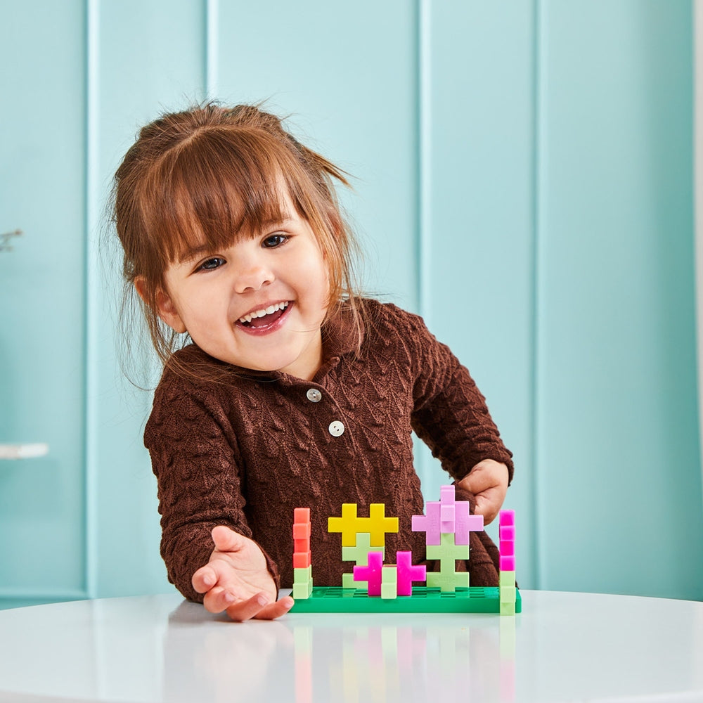 BIG - ACTIVITÉ  - FLEURS - 100pcs PLUS PLUS