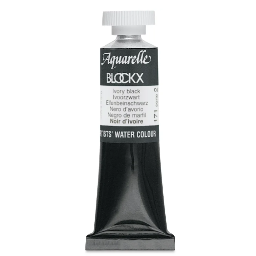 Aquarelle Noir Ivoire - Tube 15Ml BLOCKX
