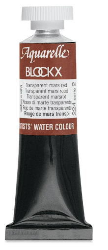 Aquarelle Transparente Rouge Mars - Tube 15Ml BLOCKX