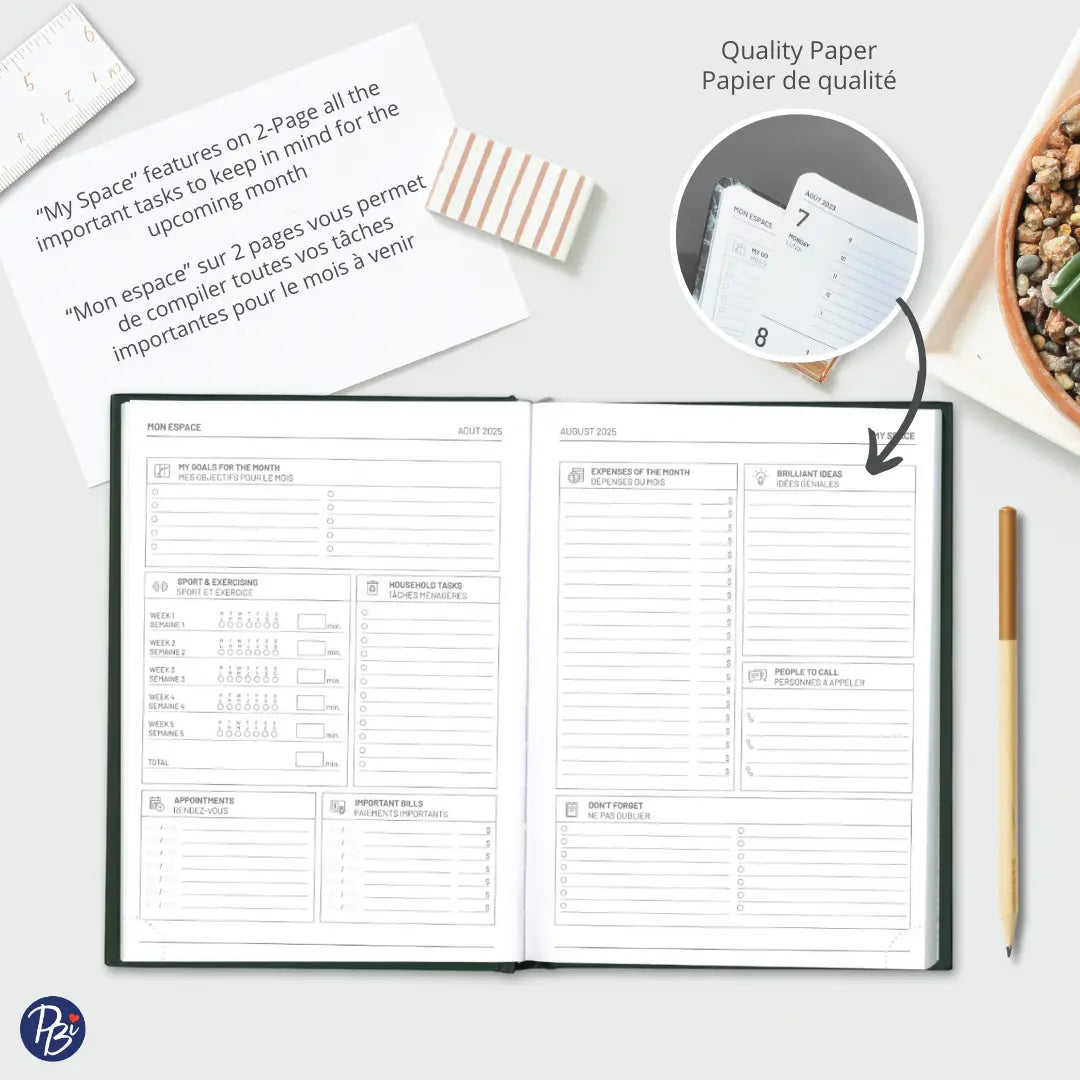 AGENDA ACADÉMIQUE 2025-2026- MEDIUM - CHAMPIGNONS PBI AGENDA