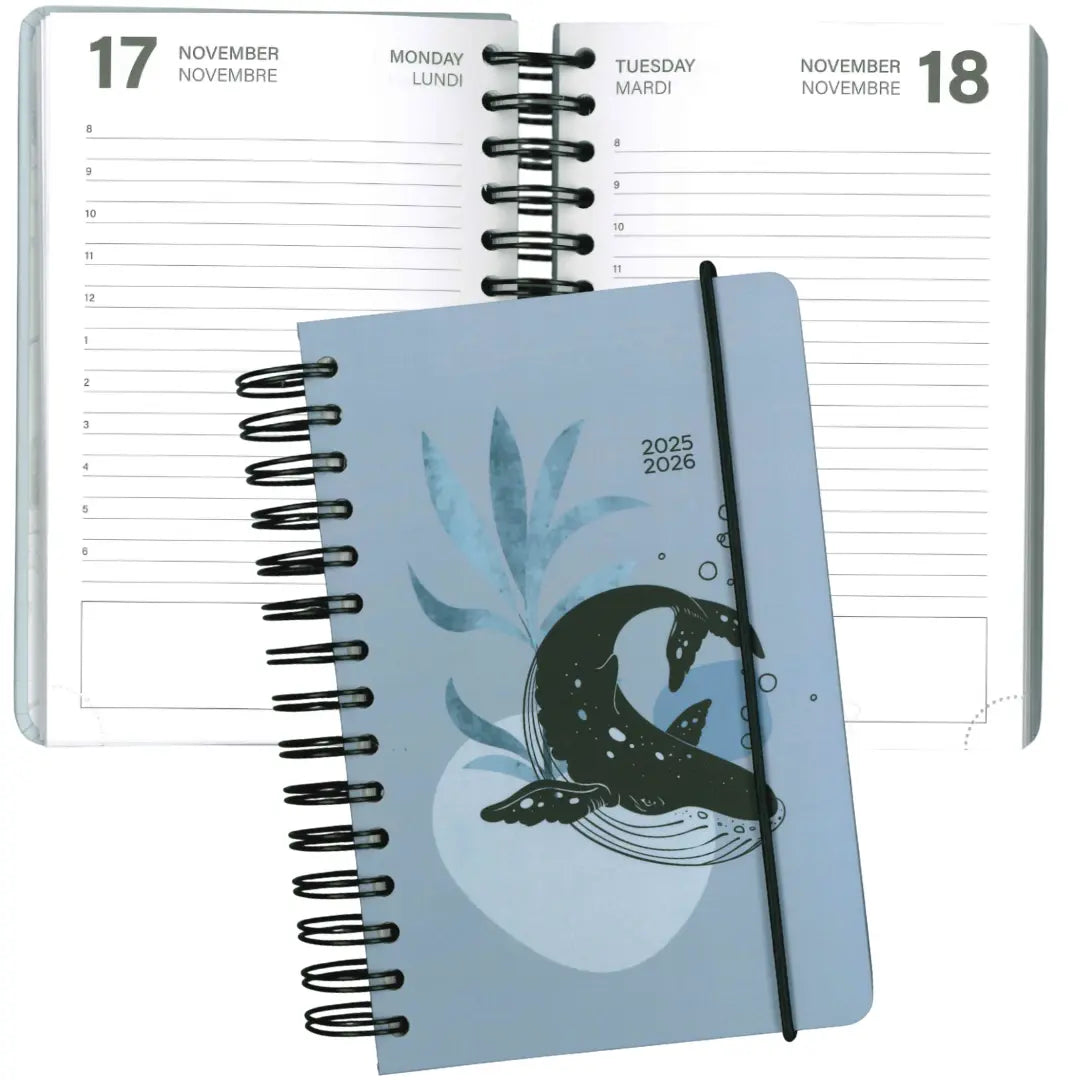 AGENDA ACADÉMIQUE 2025-2026- PETIT 1J/1P- BALEINE PBI AGENDA