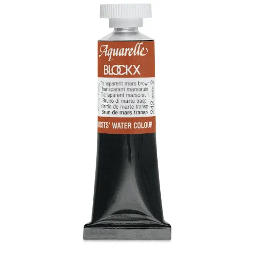 Aquarelle Transp. Mars Brun - Tube 15Ml BLOCKX