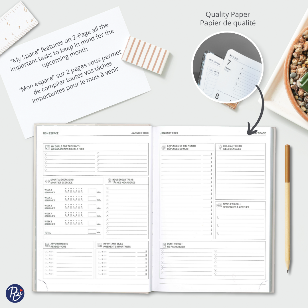 AGENDA ANNUEL 2026 -BOUSSOLE PBI AGENDA
