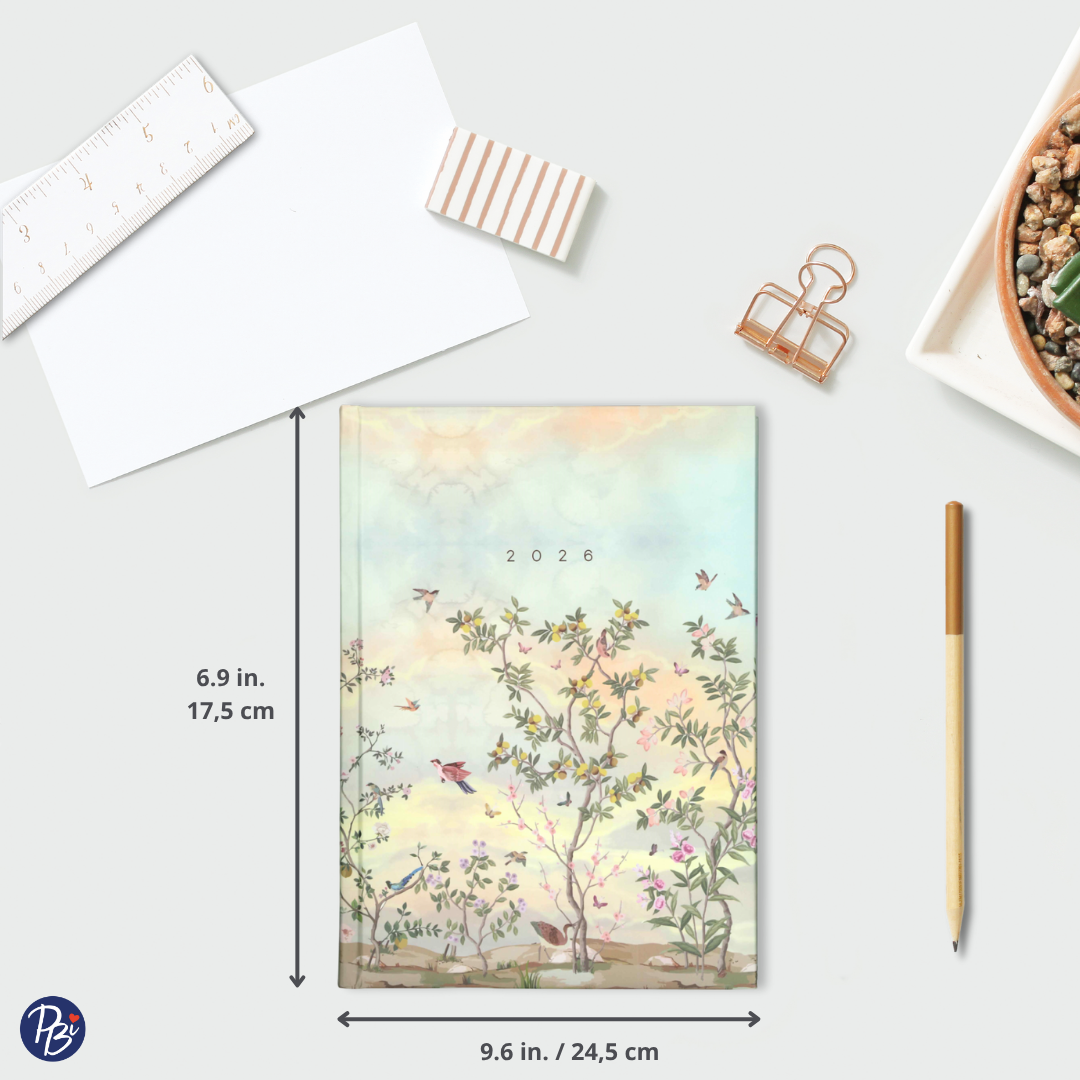 AGENDA ANNUEL 2026 - FLEURS ET OISEAUX PBI AGENDA