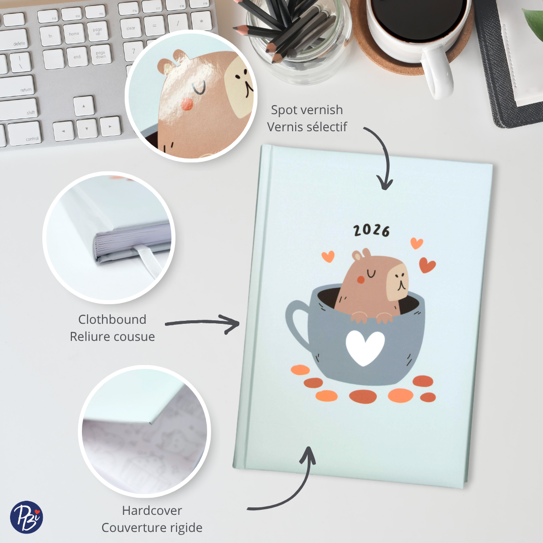 AGENDA ANNUEL 2026 - CAPYBARA PBI AGENDA