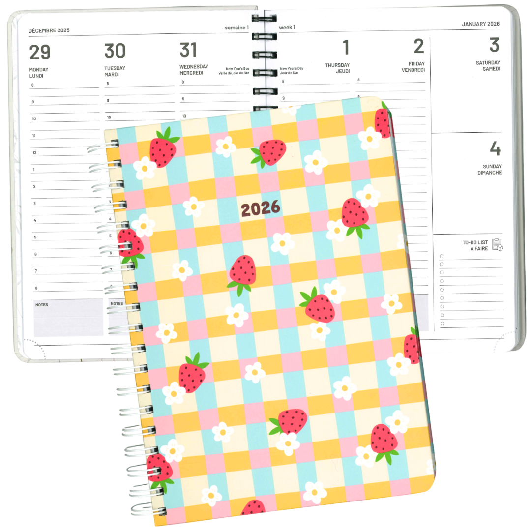 AGENDA ANNUEL 2026 - FRAISES PICNIC PBI AGENDA